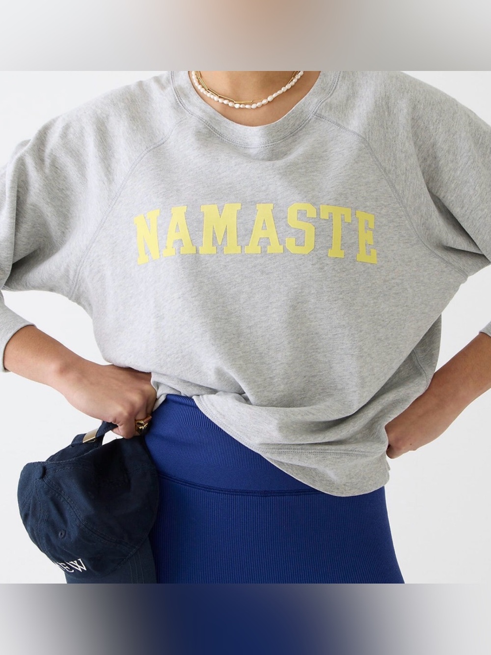 J. Crew Magic Rinse Crewneck Sweatshirt - NAMASTE